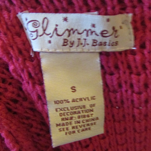 Form Fitting Sweater Dress Glitter by JJ Classics - Picture 7 of 8